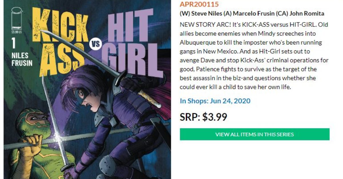 It S Kick Ass Vs Hit Girl From Steve Niles And Marcelo Frusin In June