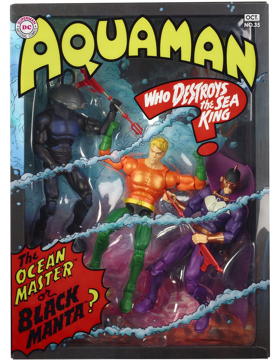 DC Comics MATTEL AQUAMAN Movie BLACK MANTA 10 Action Figure RARE