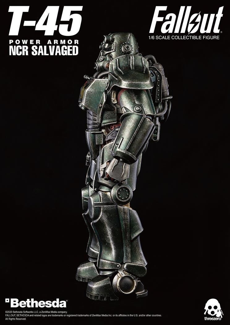 Fallout T-45 NCR Salvaged Power Armor Gets Full Threezero Reveal