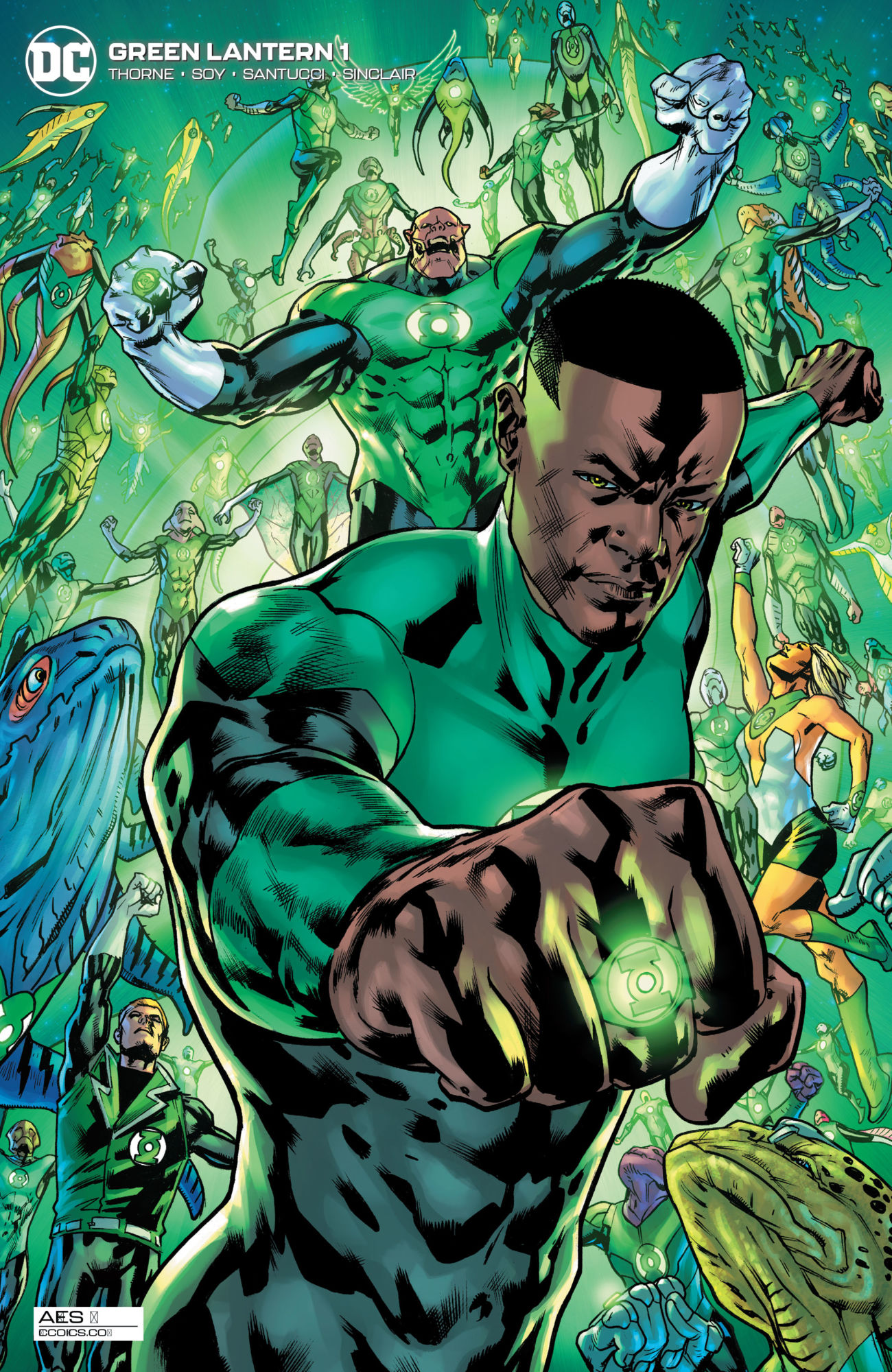 green lantern comic cover