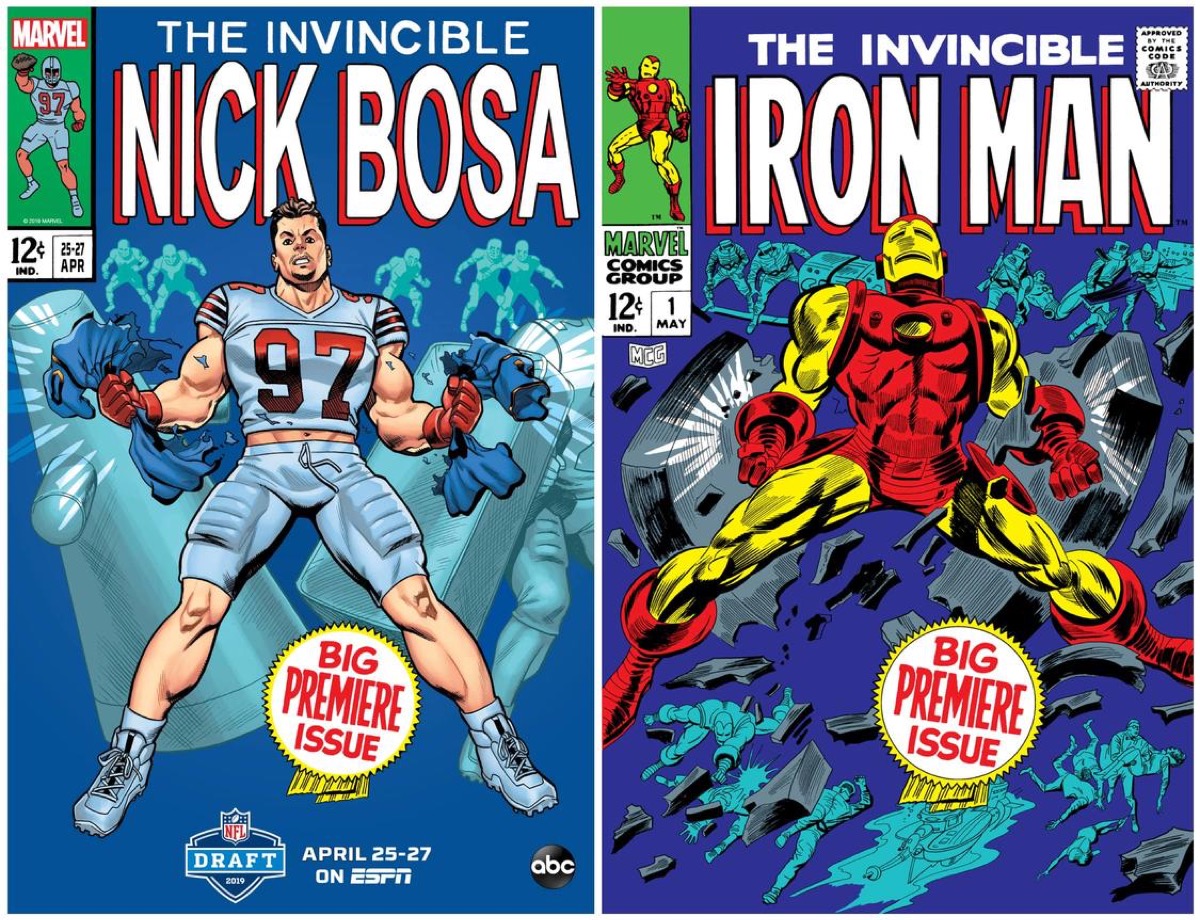 ESPN, Marvel team up to make comic book covers of NFL Draft prospects