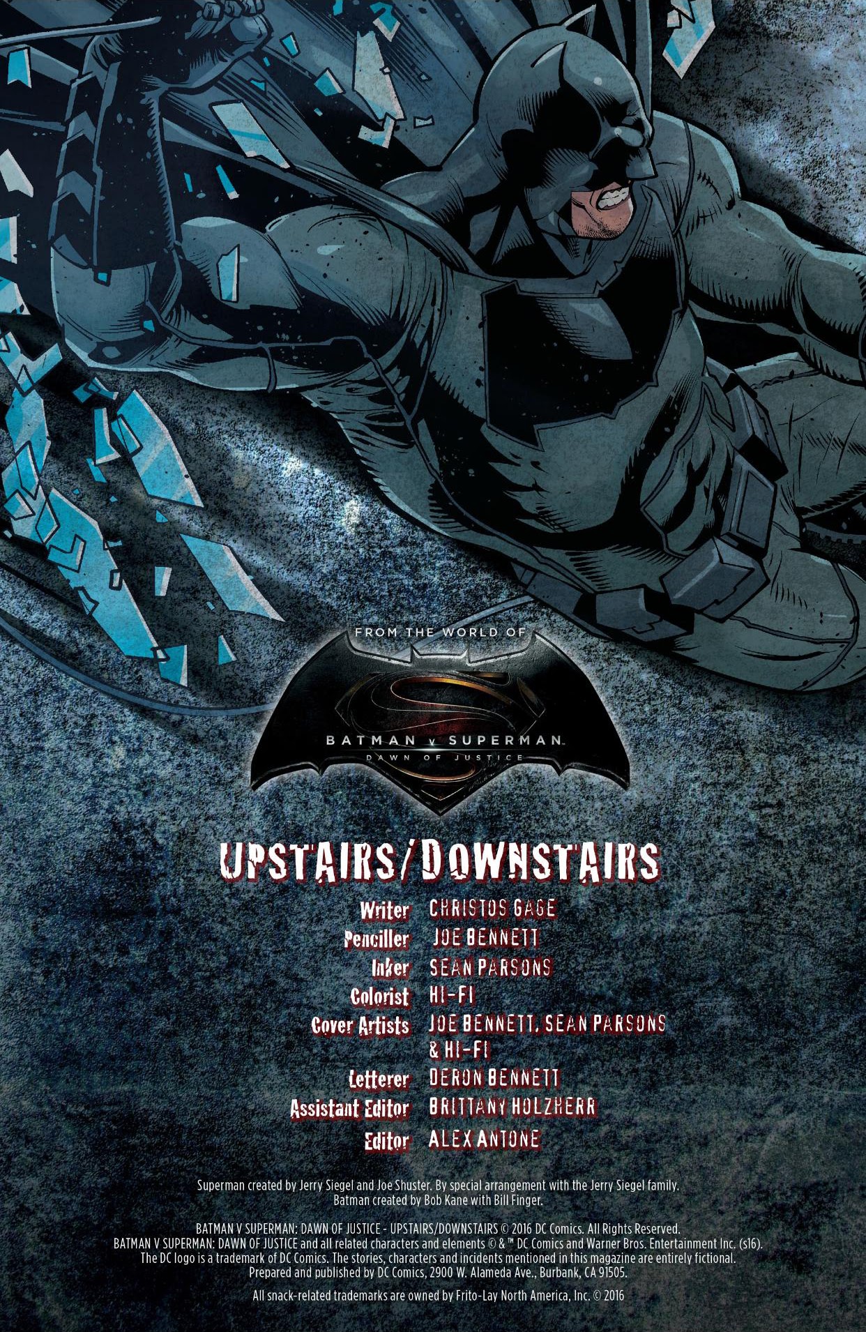 Obscure Comics: Batman V Superman: Dawn of Justice Upstairs/Downstairs