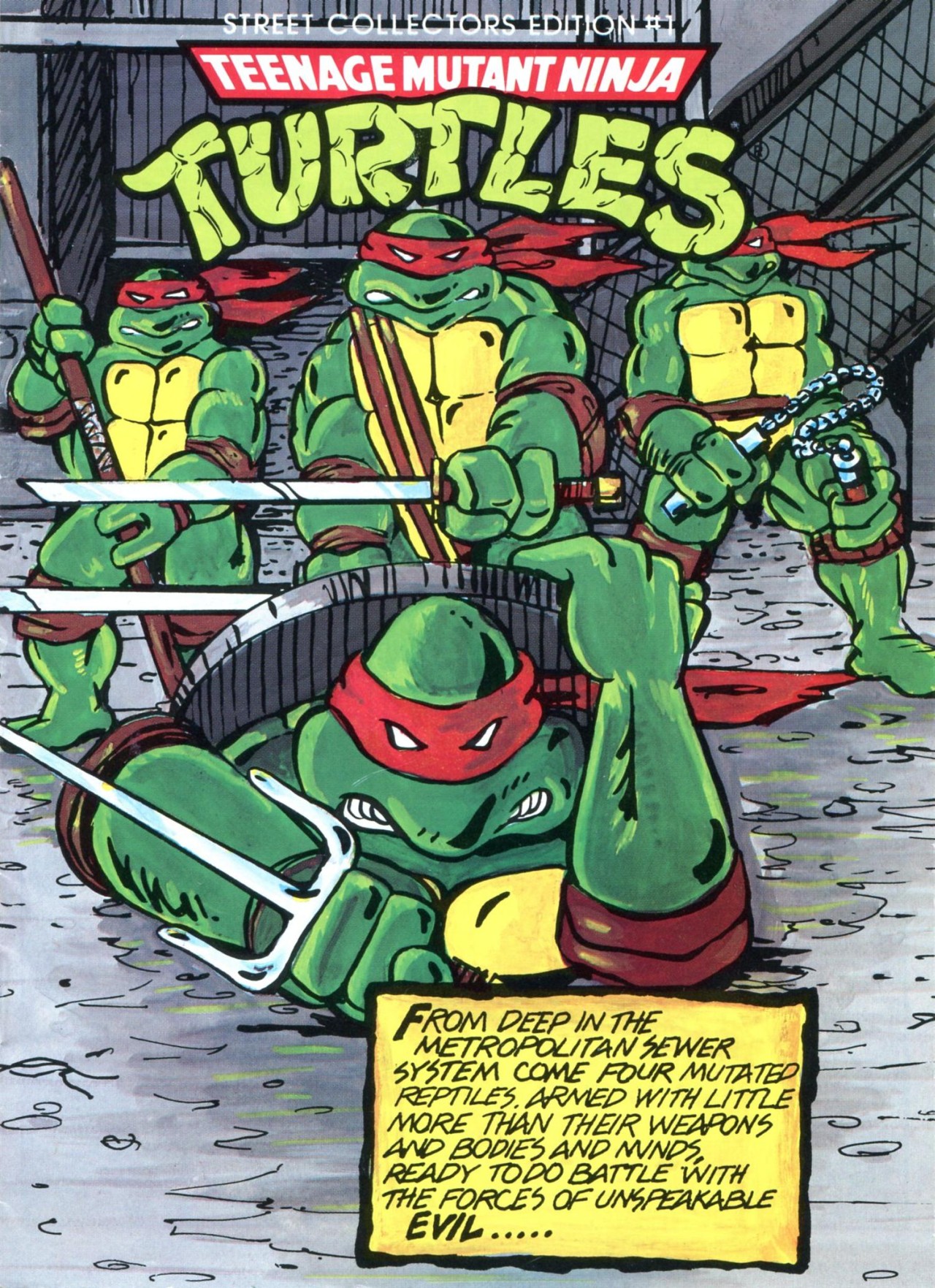 Teenage Mutant Ninja Turtles #1 Comic Cover T-Shirt FREE SHIPPING*