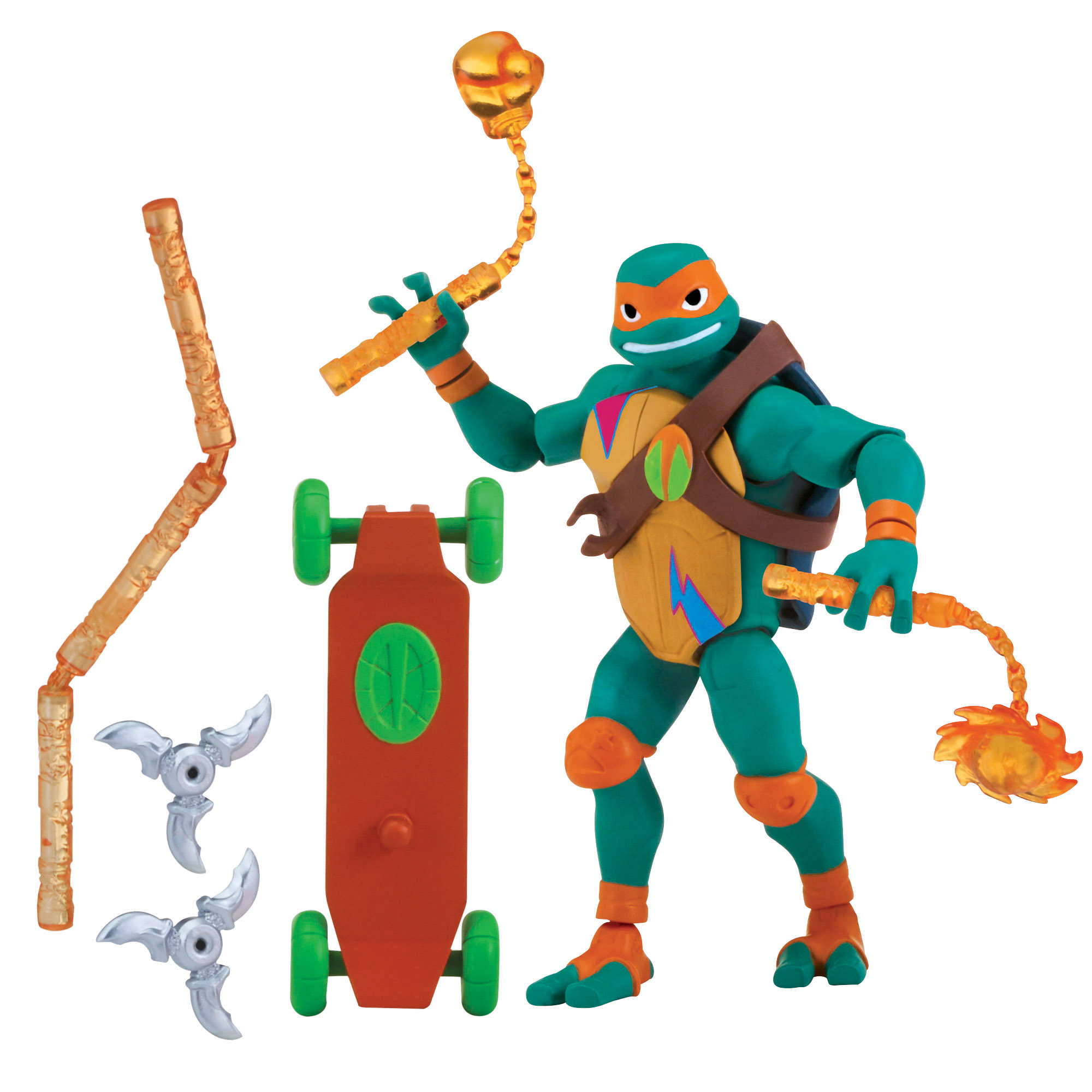 Rise of the Teenage Mutant Ninja Turtle Michaelangelo Popup Attack Deluxe  Figure 