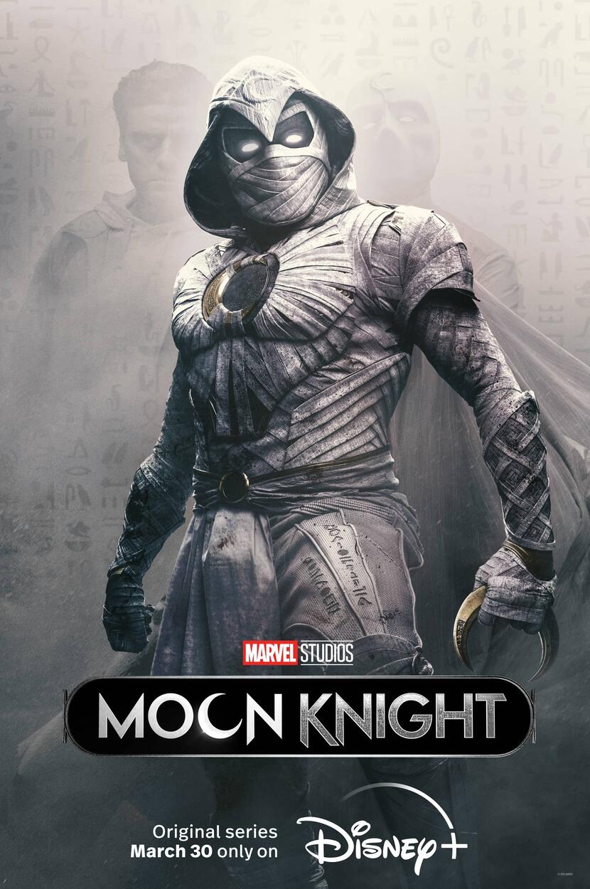 Removed the text from all the Moon Knight posters by SG Posters and  combined them to make one desktop wallpaper (2022). Have also included the  mobile wallpapers of the individual posters. 