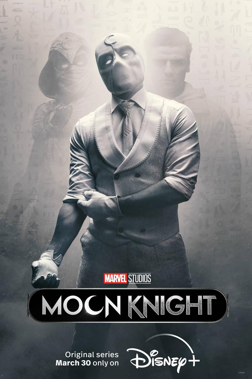 Removed the text from all the Moon Knight posters by SG Posters and  combined them to make one desktop wallpaper (2022). Have also included the  mobile wallpapers of the individual posters. 