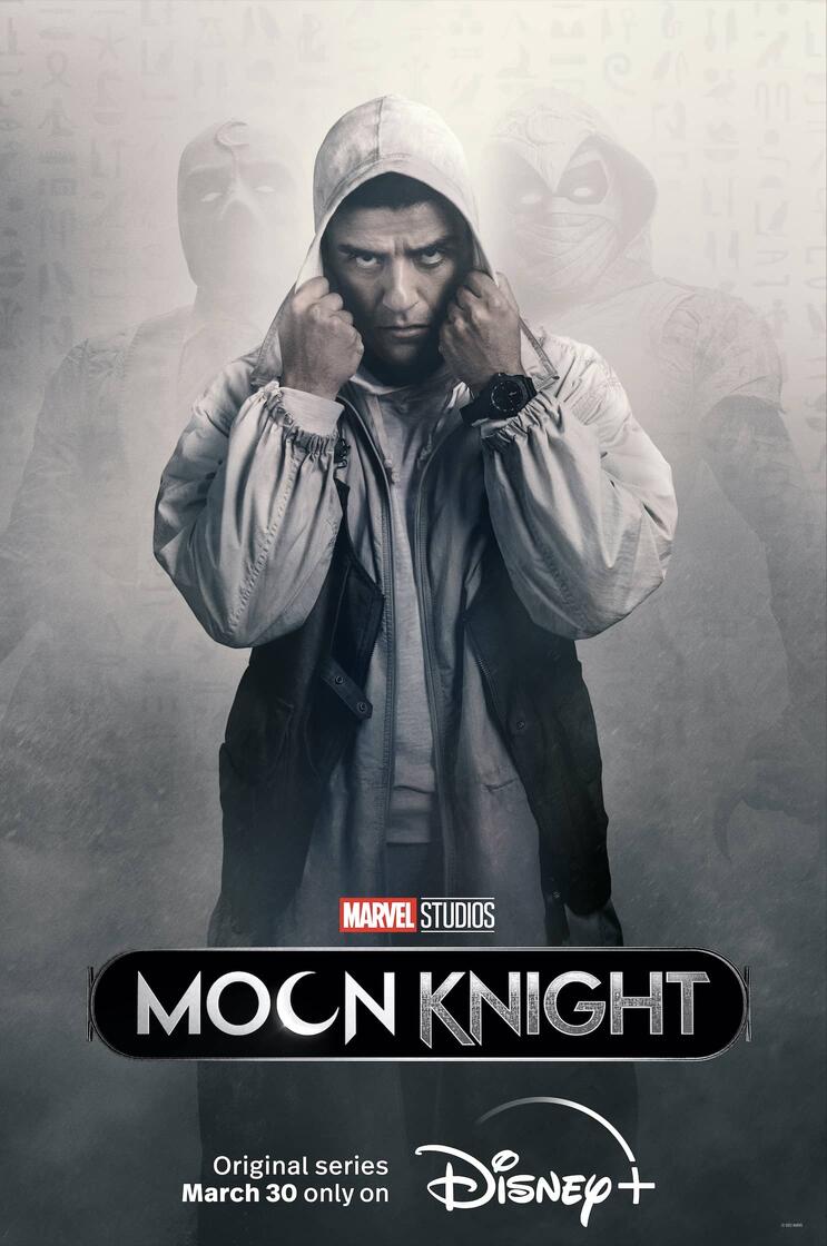 Removed the text from all the Moon Knight posters by SG Posters and  combined them to make one desktop wallpaper (2022). Have also included the  mobile wallpapers of the individual posters. 