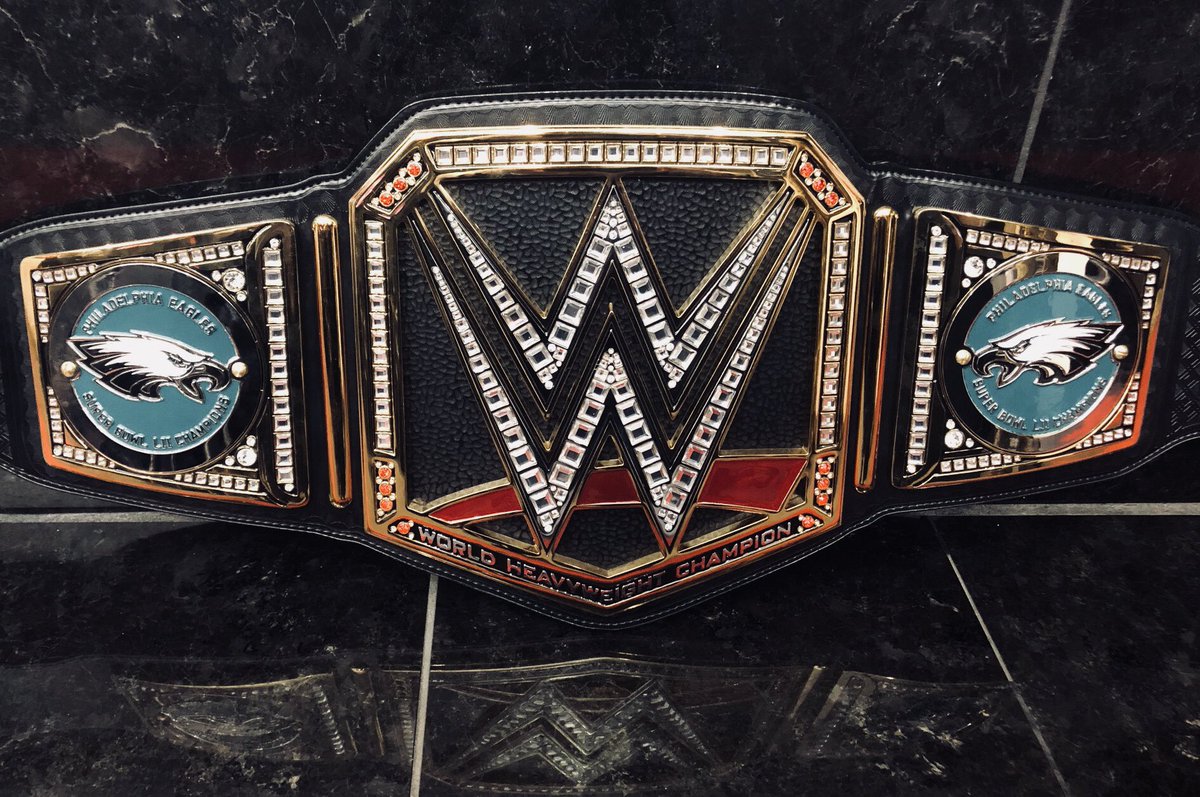 Super Bowl Champion Philadelphia Eagles Get a WWE Championship Belt
