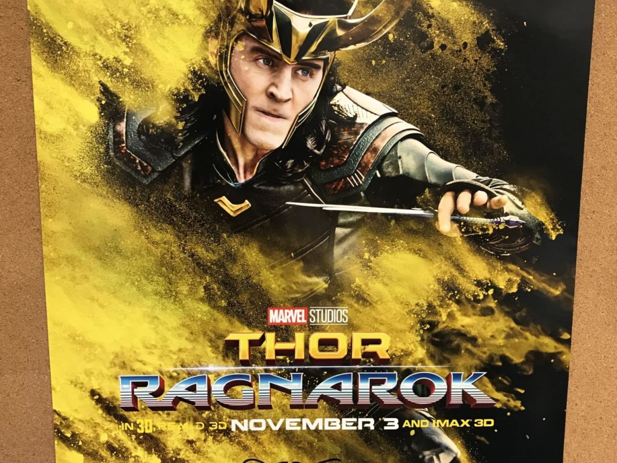 Thor Ragnarok movie poster (e) - Loki poster - 11 x 17 - Tom