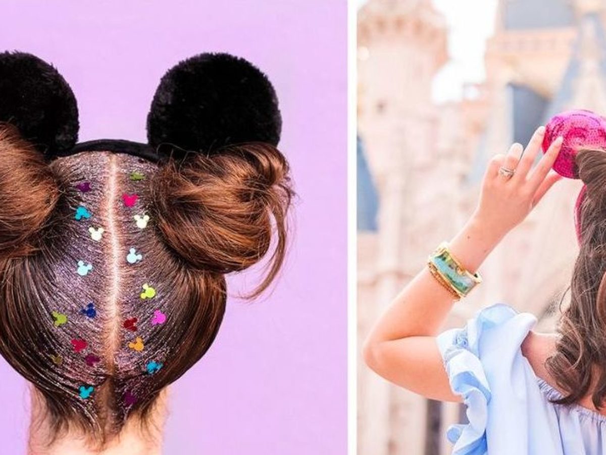 Minnie Mouse ears hairsyle. Party hairstyle #6 LittleGirlHair - YouTube