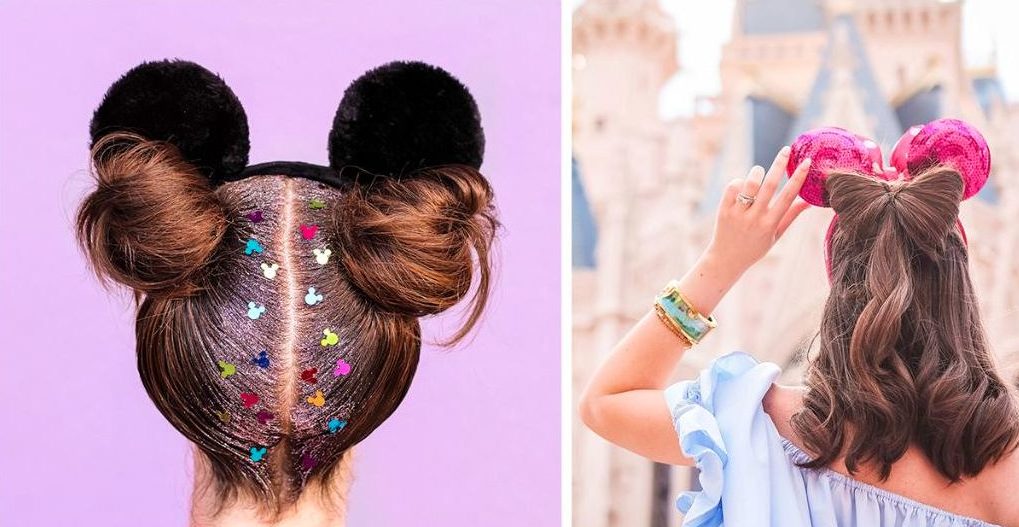 Minnie Mouse Hairstyles Curly Buns for Little Girls