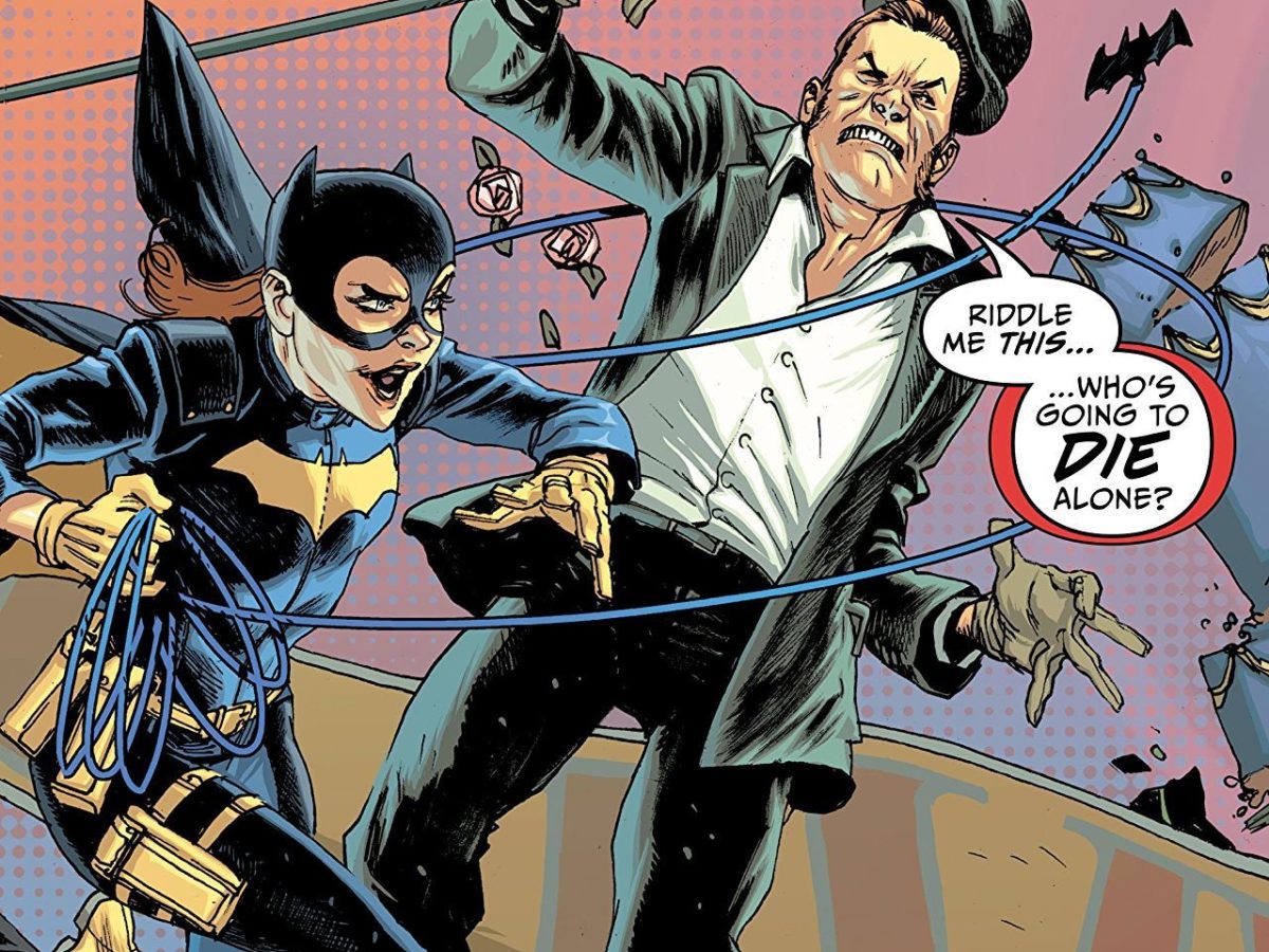 Batman Batgirl And Robin Porn Roof - Batgirl vs. the Riddler #1 Review: Ed Nigma the Nice Guy - Bleeding Cool