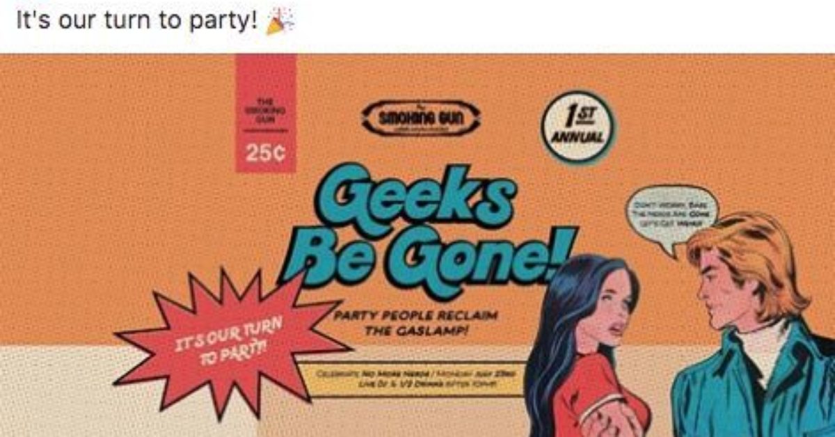 General Manager of Smoking Gun Bar Apologises for 'Geeks Be Gone' Event
