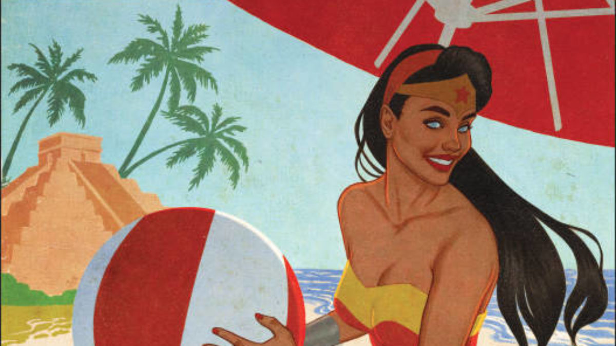 Avail. 5/13 12PM EST: Jenny Frison / Wonder Woman Visit Puerto Rico  Benefit Print (JSA Certified)