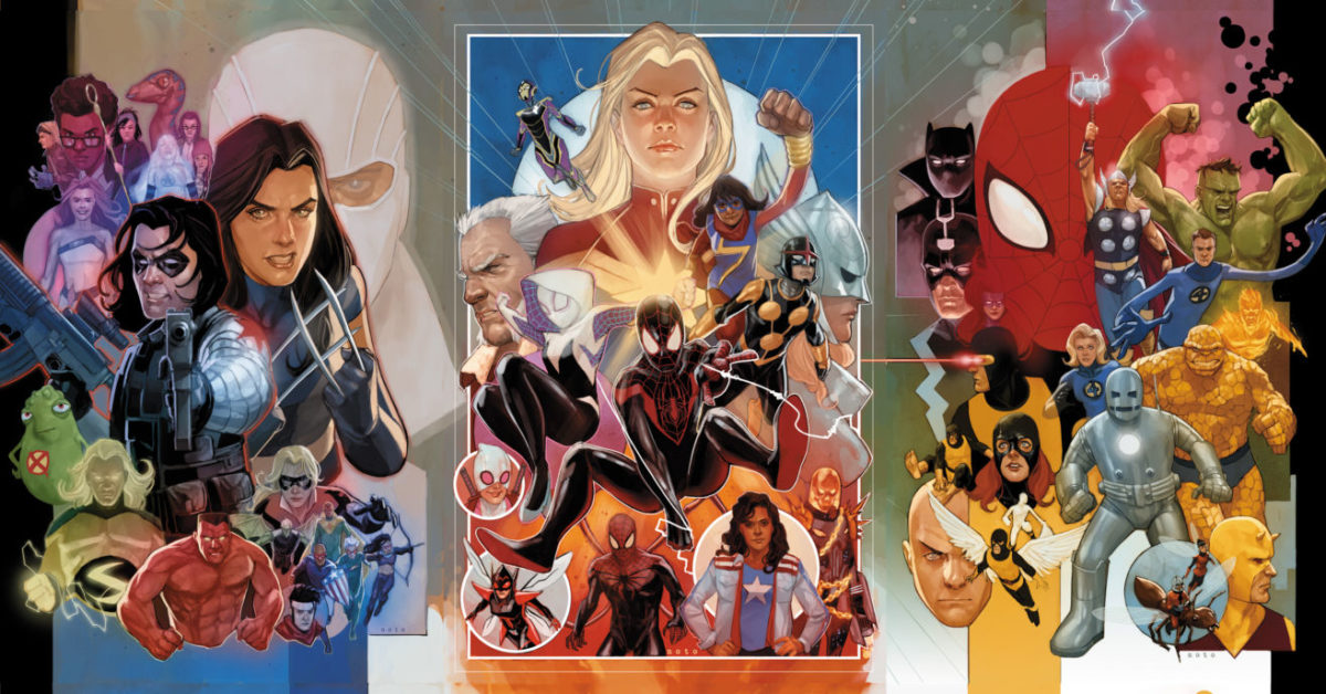 Marvel Reveals Phil Noto Interlocking Variants for 80th