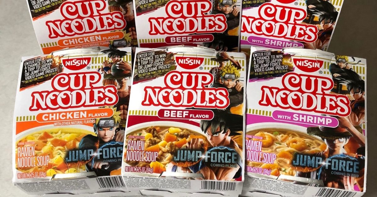 Nissin Cup Noodles is Holding a Jump Force Sweepstakes on Special Boxes