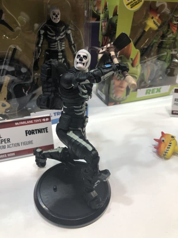 of course the biggest displays were saved for fortnite they have many many new figures on the way and they like to stay up to date and such by releasing - mcfarlane toys fortnite quadcrasher