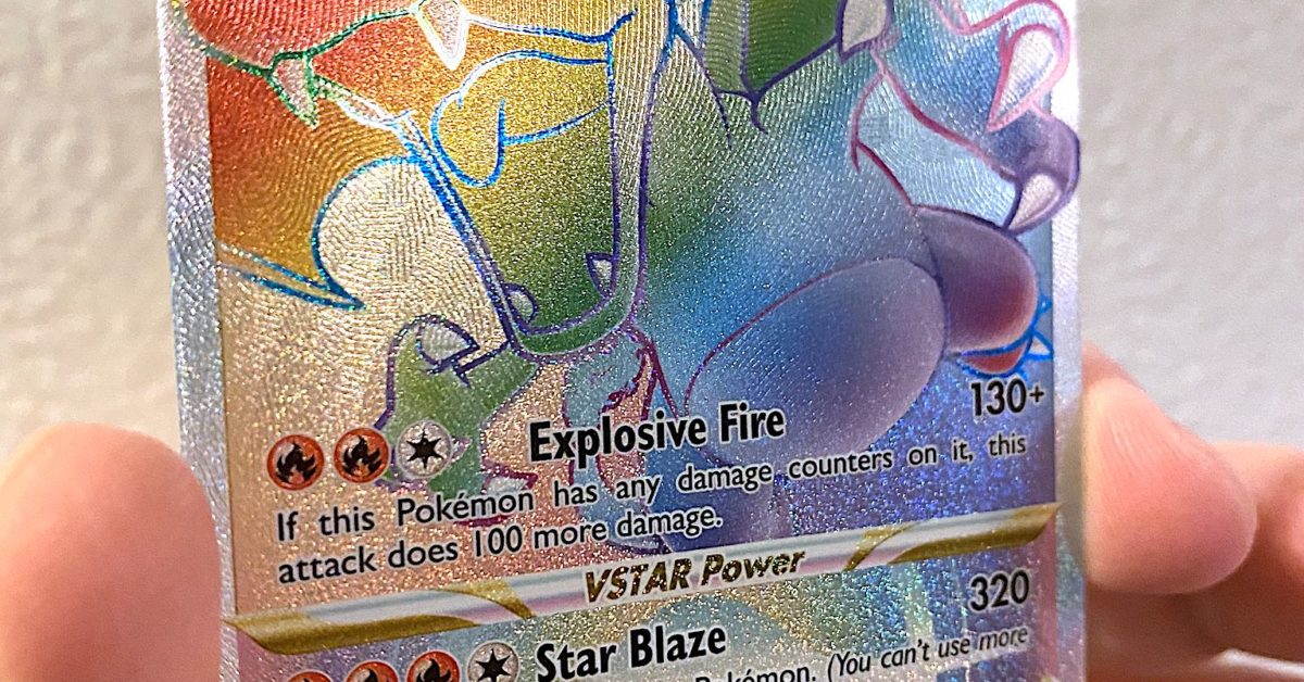 How Many Pokmon TCG Packs It Took To Get Rainbow Charizard VSTAR
