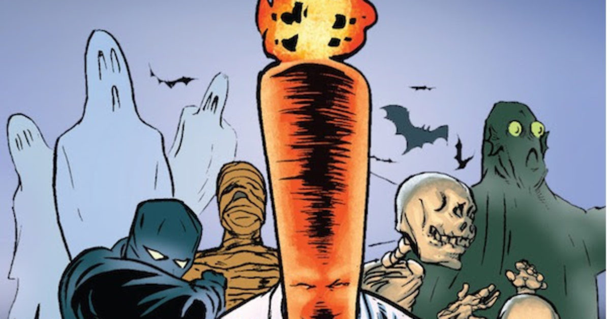 flaming carrot statue