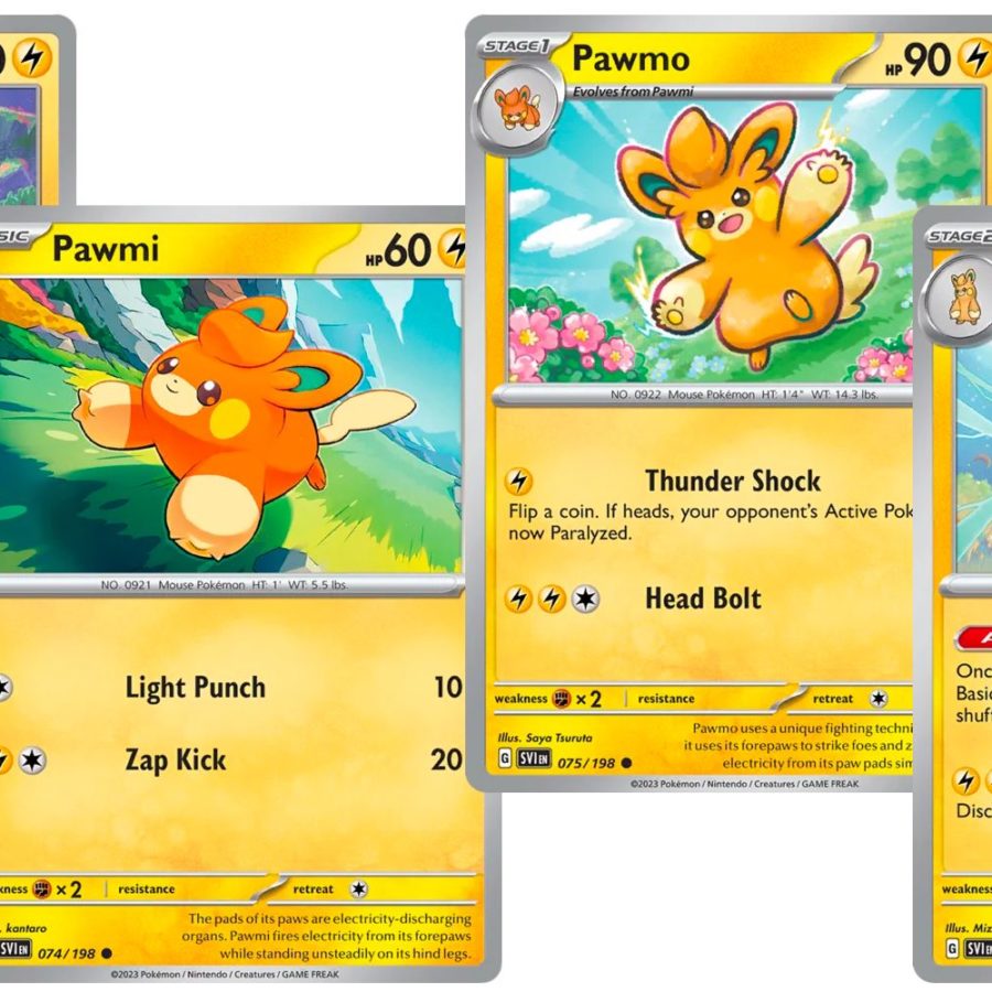 The Cards Of Pokémon TCG: Scarlet & Violet Part 17: Pawmi Line