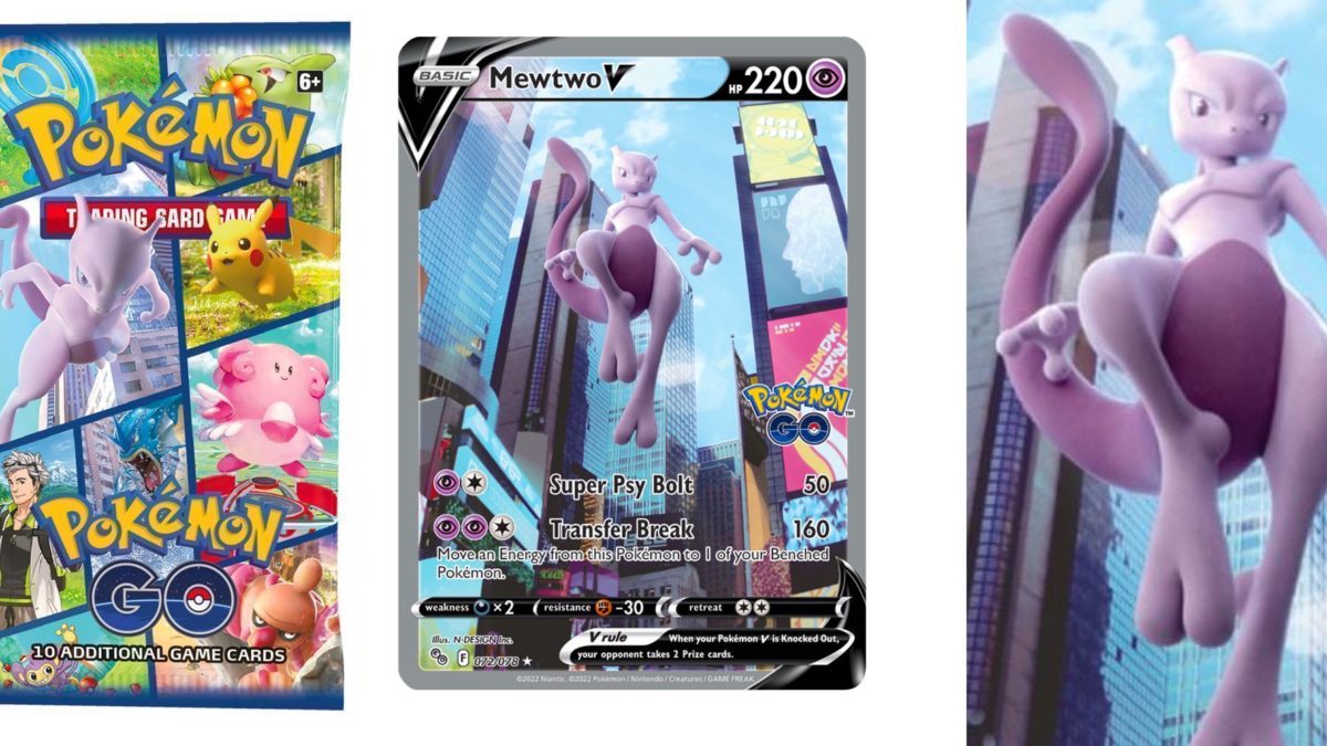 More Pokemon GO TCG Cards Have Been Revealed, Mewtwo V Special Art