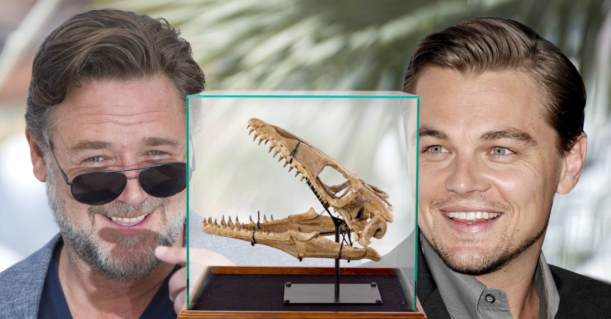 That Time Leonardo DiCaprio Sold a Dinosaur Skull to Russell Crowe(02)