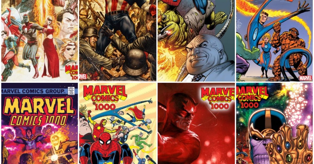 Marvel Comics 1000 Runs Through The Decades Covers Just Like Action