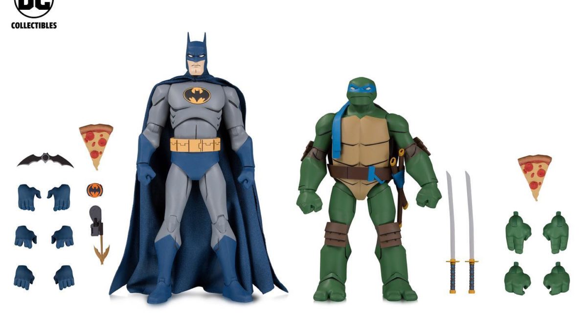 Batman VS TMNT 2pk Gamestop Alfred & Michelangelo Nickelodeon for sale online