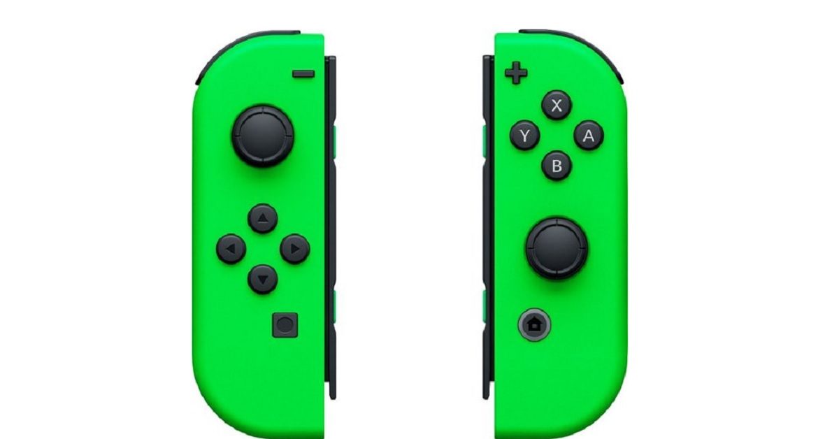 green and yellow joycons