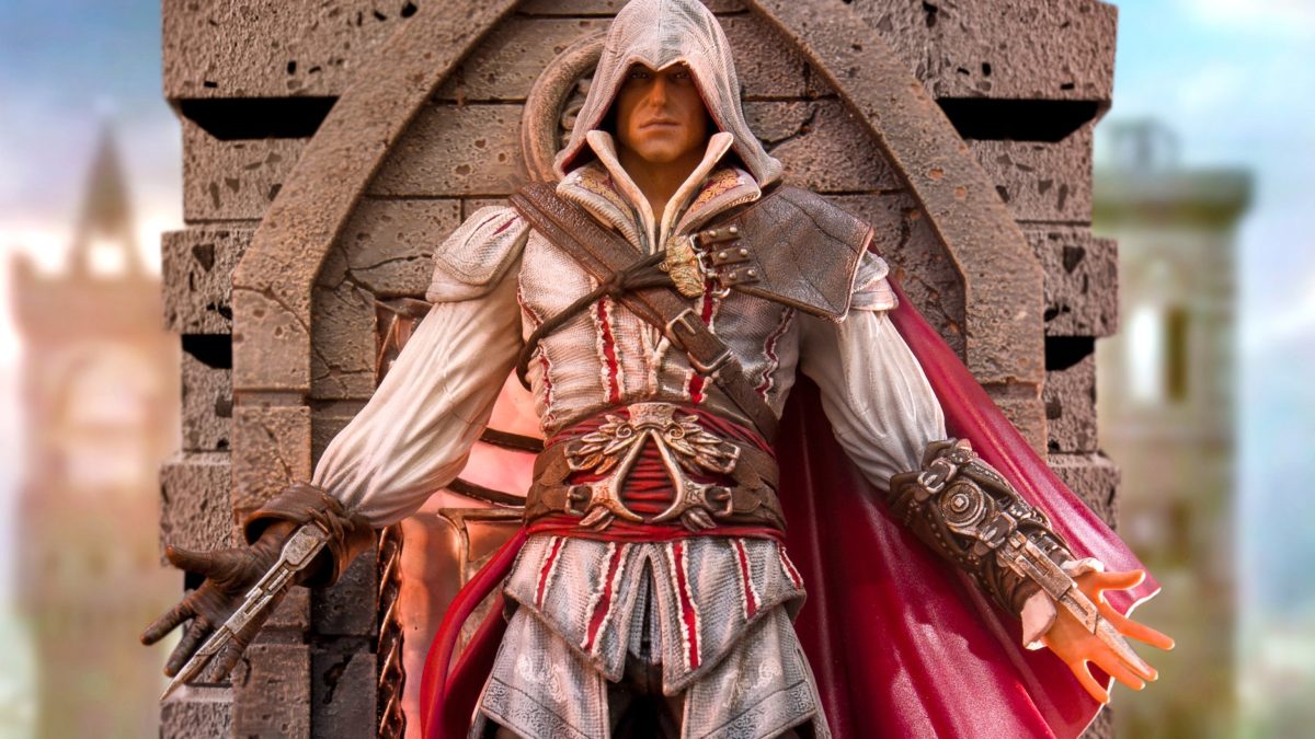 エツィオ LEAP OF FAITH Qlectors Assassin's Creed Ezio Leap of Faith PVC Figure