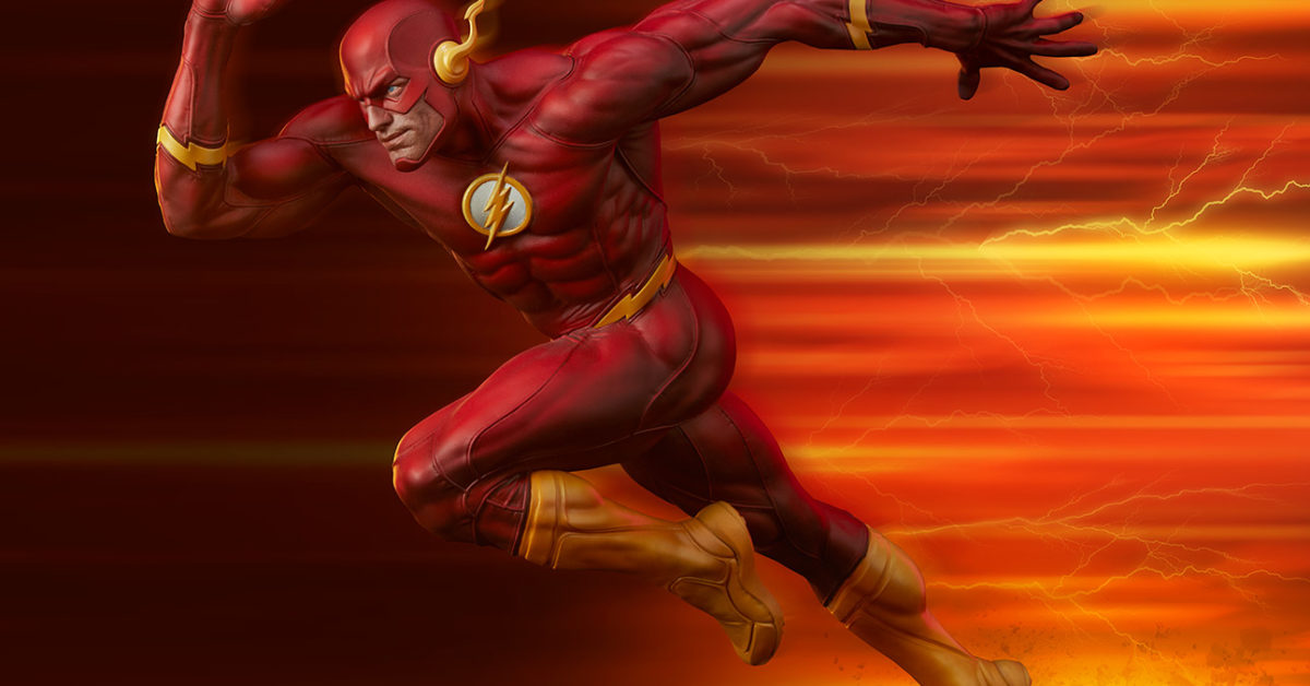 The Flash Races to Our Shelves with New Sideshow Collectibles Statue