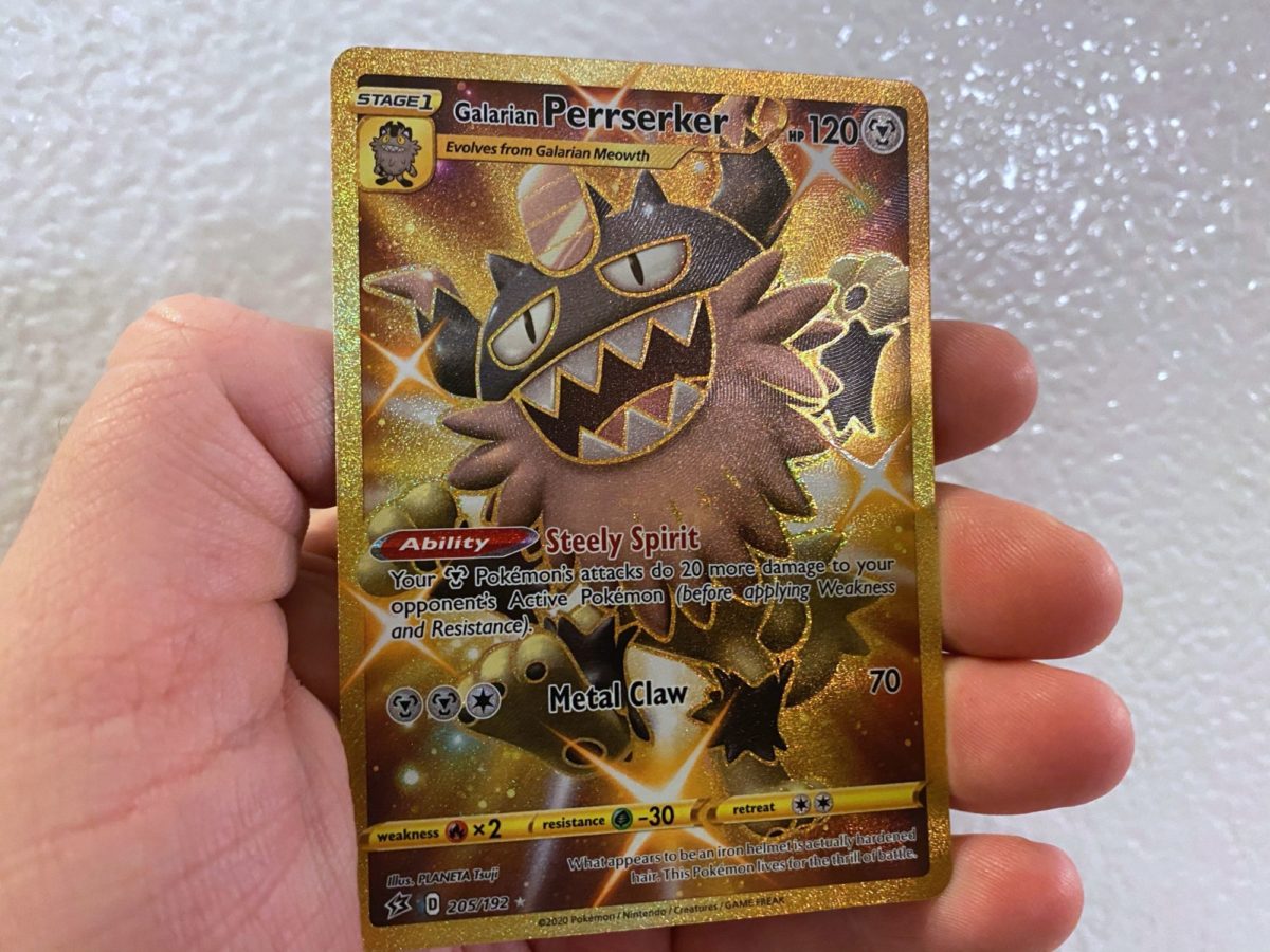 English Pokemon Card Metal, Golden Pokemon Mew Card