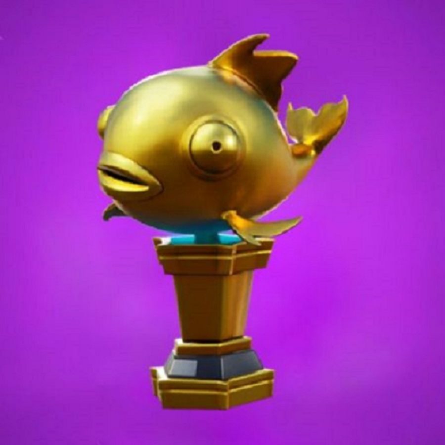 What Is The Golden Fish Trophy In Fortnite Fortnite S Rare Mythic Goldfish Trophy Just Killed A Player