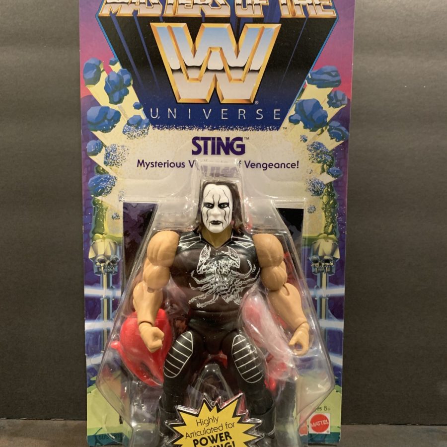 Masters of the WWE / MotU Origins Mattel Sting MOC 