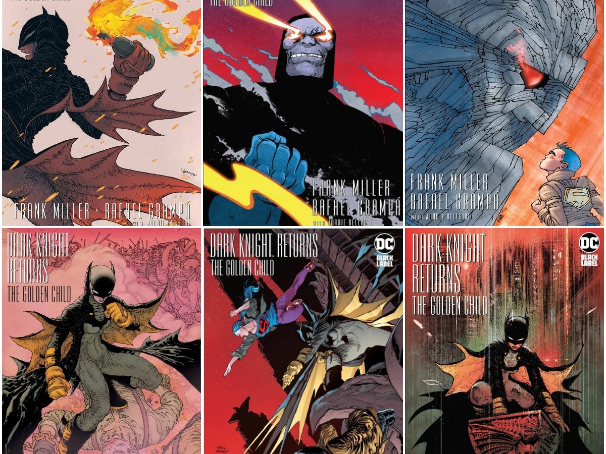All The Tiered Covers for Dark Knight Returns: The Golden Child by Rafael  Grampa, Paul Pope, Joelle Jones, Frank Miller, Andy Kubert