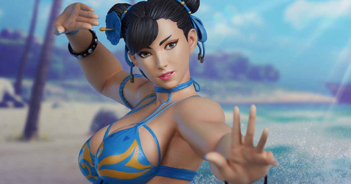 Street Fighter V Chun Li Hits The Beach With Pcs Collectibles