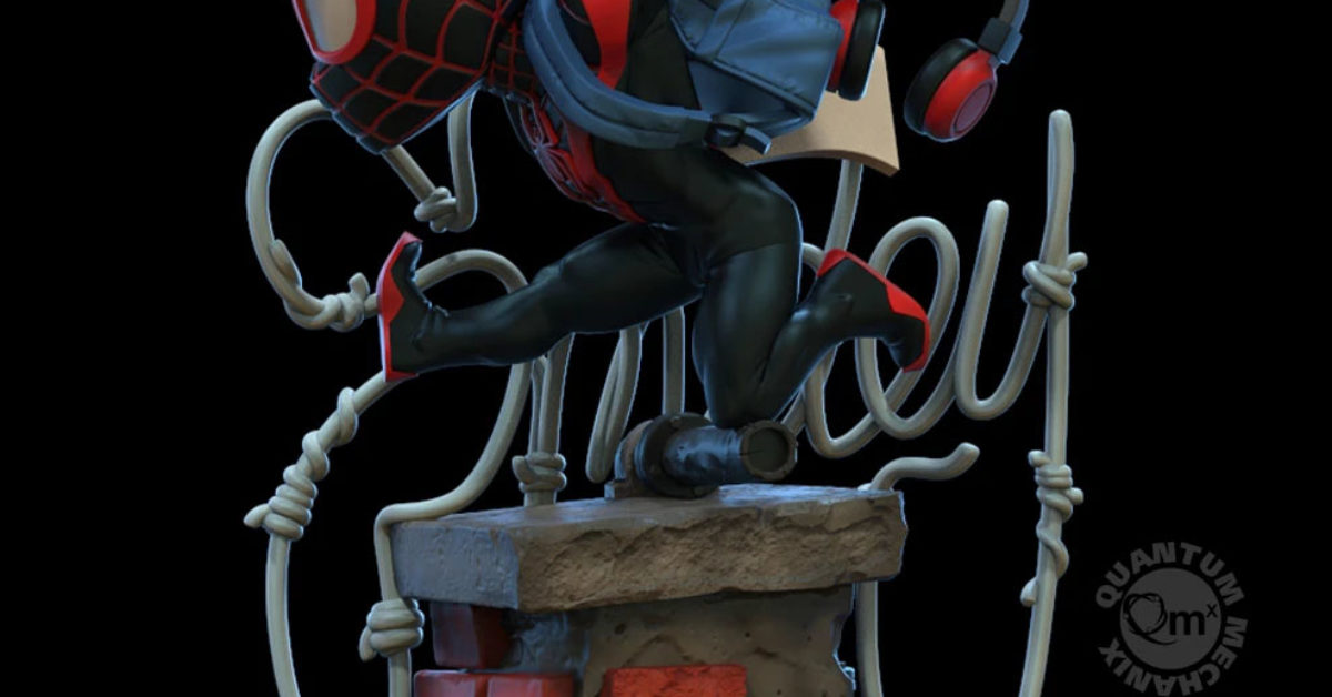 Miles Morales Spider-Man Gets A Q-Fig from Quantum Mechanix