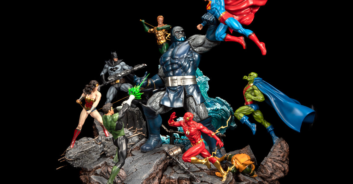 The Justice League Take on Darkseid in Massive Statue from