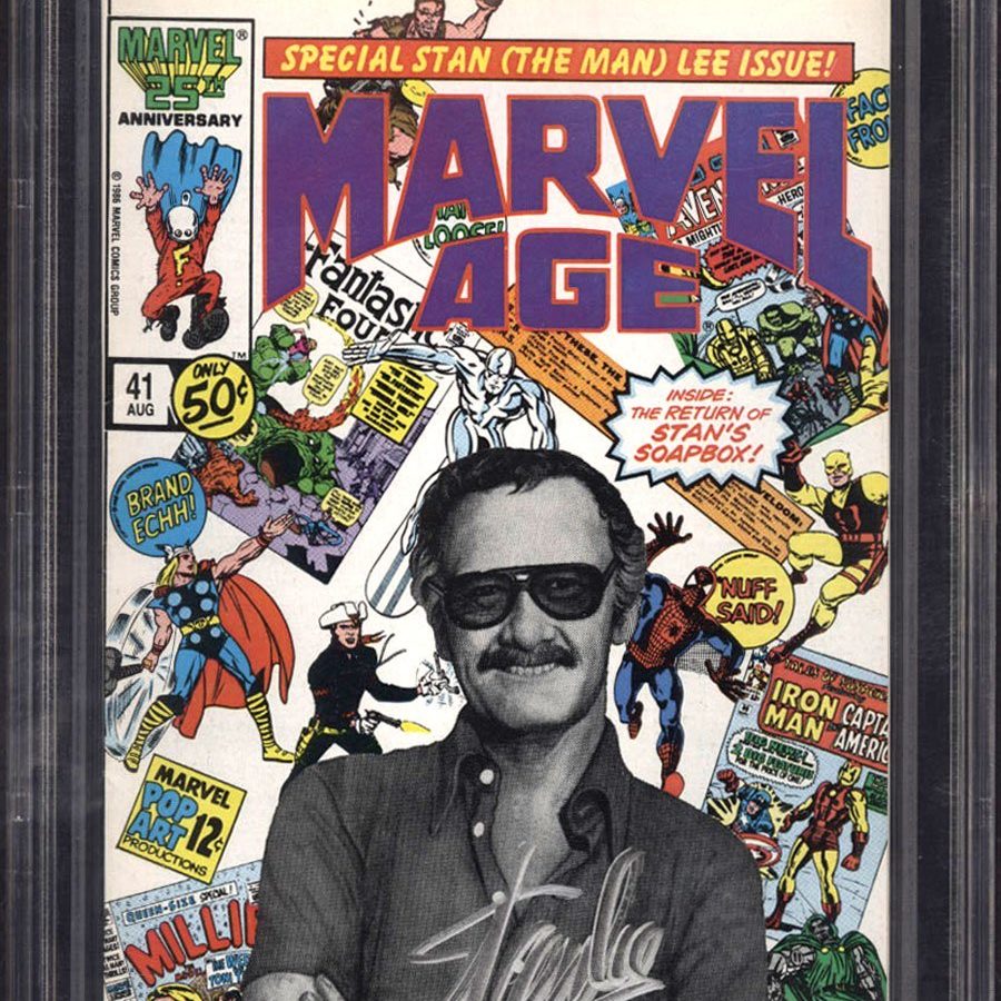 Stan Lee Autographed Copy Of Marvel Age #41 Ending On ComicConnect