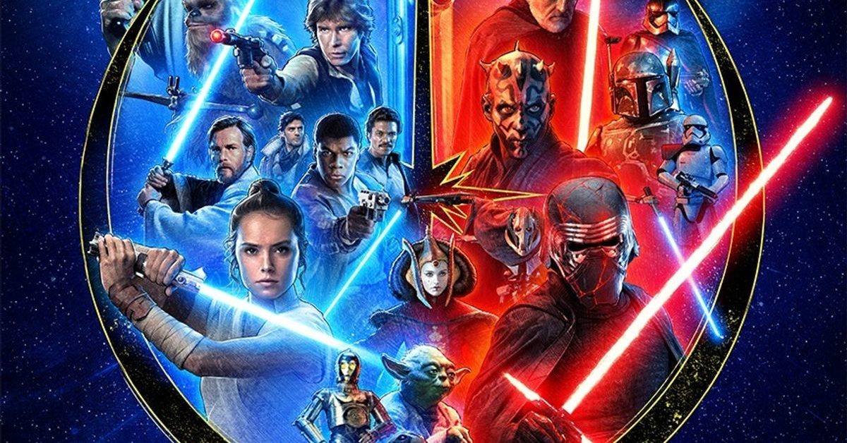 Star Wars Poster Celebrating The Saga Release On Disney+ Revealed
