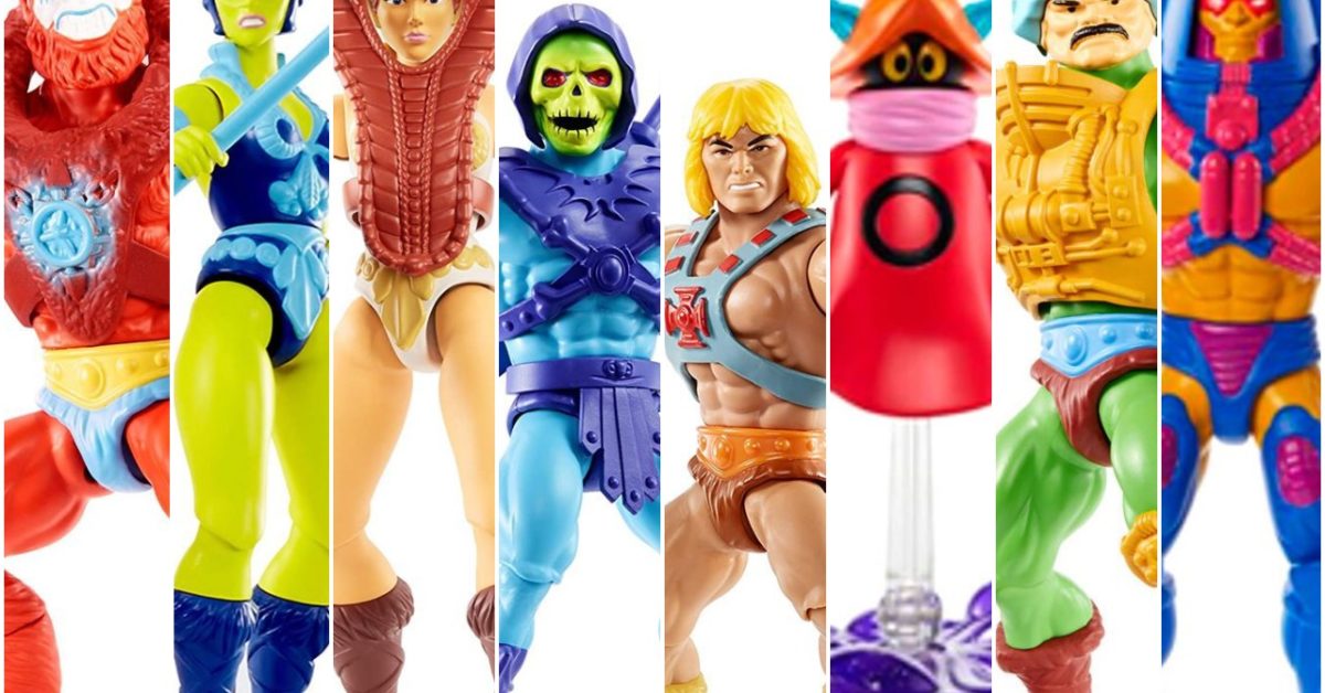 Masters Of The Universe Origins Wave 12 Figuren: Tung Lashor, MC Roboto Hypno Snake Armor Skeleto