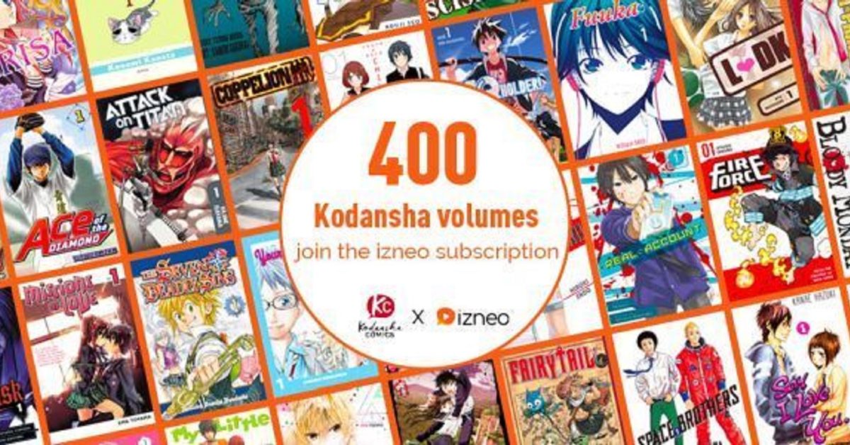 Kodansha Brings Over 400 Manga Titles To Izeno Service