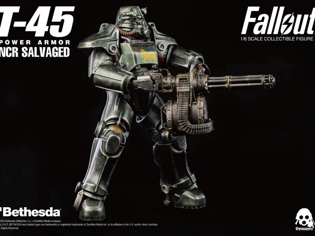 Fallout T-45 NCR Power Armor Figure Coming to Threezero