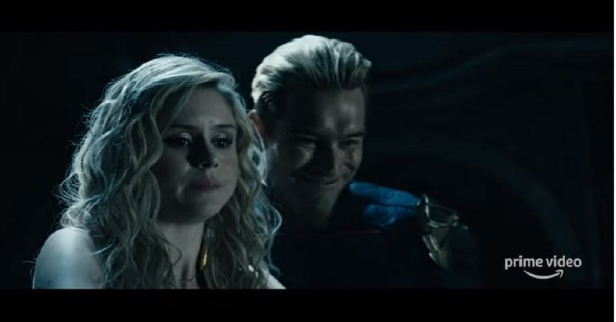 The Boys Erin Moriarty Extends Homelander S03 Finger He Deserves