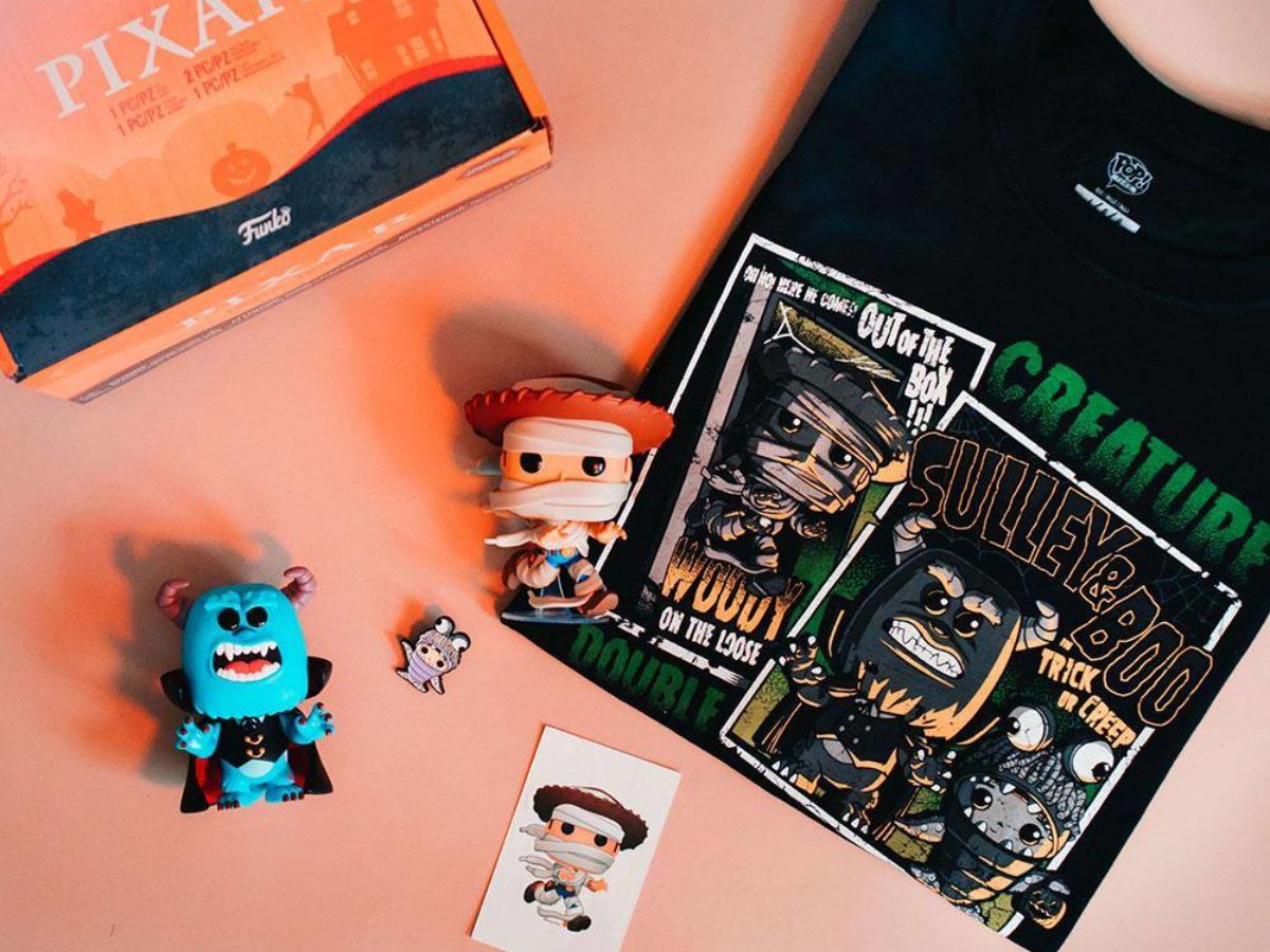 Funko Pixar Halloween Box with Woody Sully Pops 