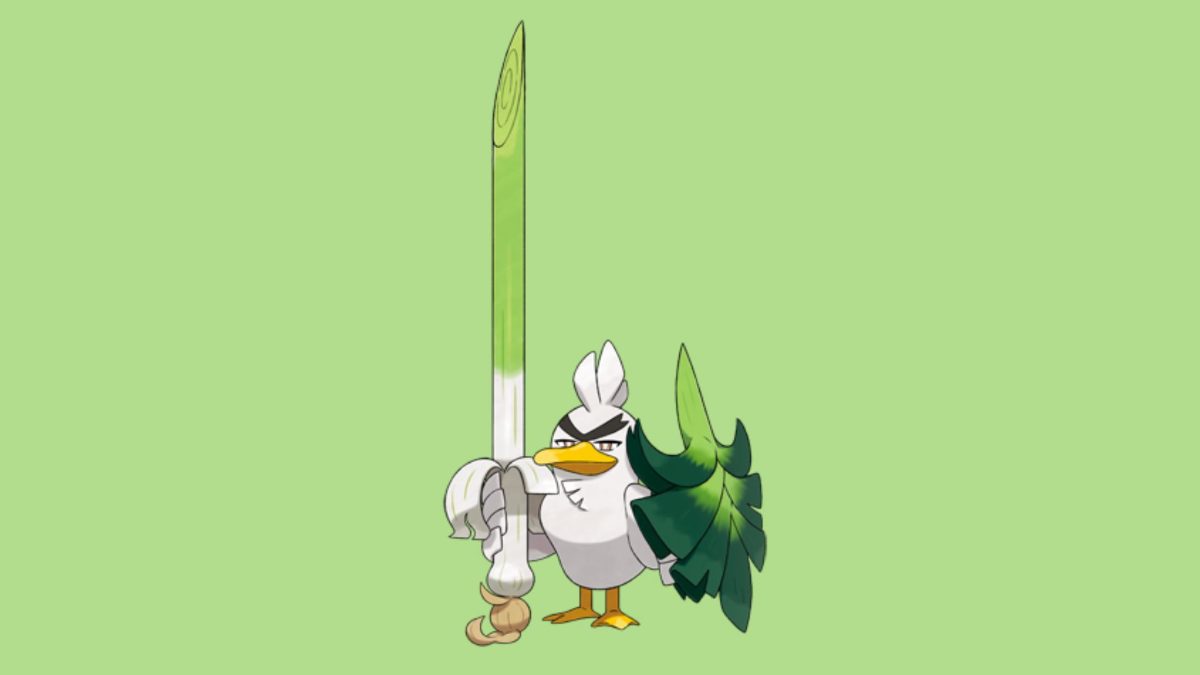 8] Galarian Farfetch'd after 351 eggs (Masuda Method and Shiny Charm) in a  Level Ball and with the Scrappy ability. By breeding, it learned  Double-Edge and Sky Attack passed on by a
