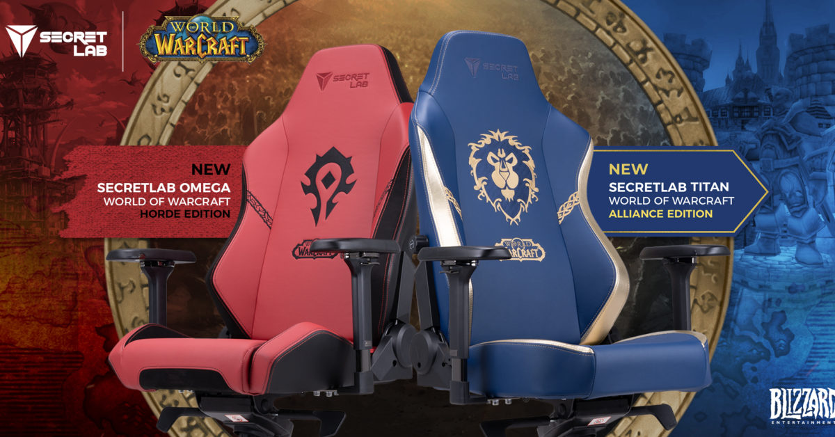Secretlab Blizzard Reveal World Of Warcraft Gaming  Chairs 