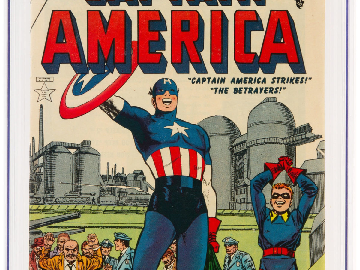 Beautiful Copy Of Captain America Comics 76 On Auction Today