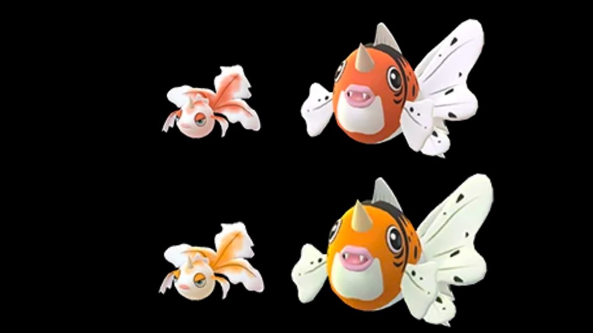 Shiny Goldeen And Shiny Seaking Are Live In Pokemon Go