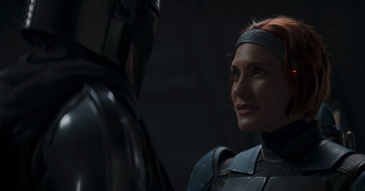 The Mandalorian Star Katee Sackhoff Shares Bo-Din Intimate Outtake